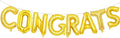 16 Inch Gold 'CONGRATS' Balloon Banner by Broeify