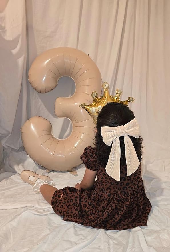 Numbers 12 Balloon 40Inch Cream Balloons - Image 2