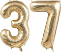 Light Gold 73 37 Balloon Numbers, 40 Inch Large 73th 37th Birthday Balloons by Unknown