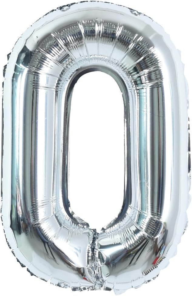 TONIFUL 40 Inch Large Silver Letter O Foil Balloons Alphabet Balloons | Giant by TONIFUL