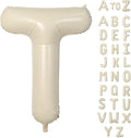Biapian 40 Inch Giant Cream T Foil Balloons by BIAPIAN