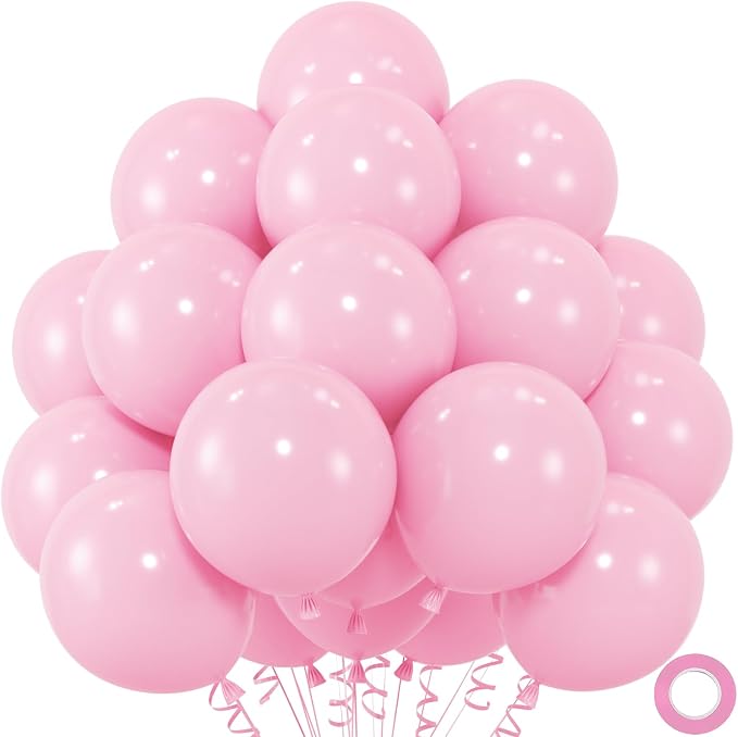 50pcs Pastel Pink Balloons, 12 Inch Light Pink Latex Balloons | by Colorfullifefromnowon