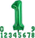 TONIFUL 40 Inch Dark Green Number 1 Balloons Large Foil 1st Birthday Decor | by TONIFUL