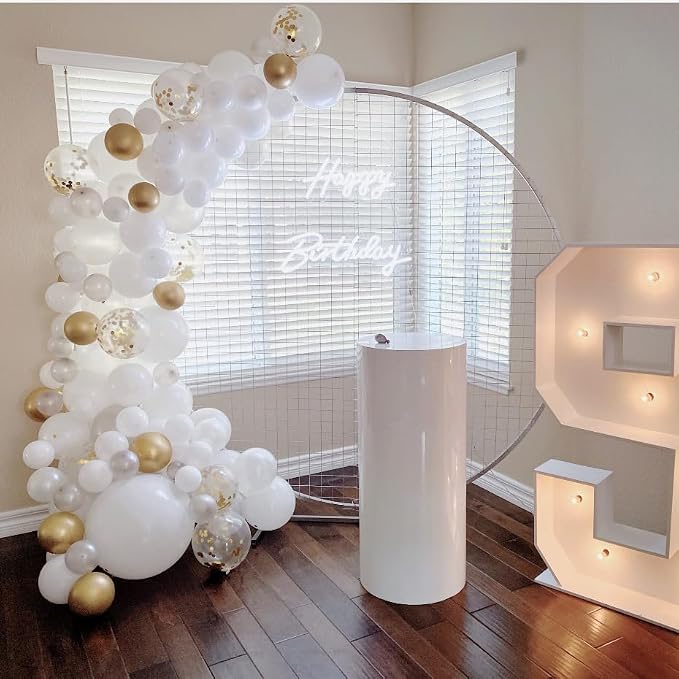 White Balloons - 12 inch 100pcs Latex - Round White Birthday Balloons - Image 7