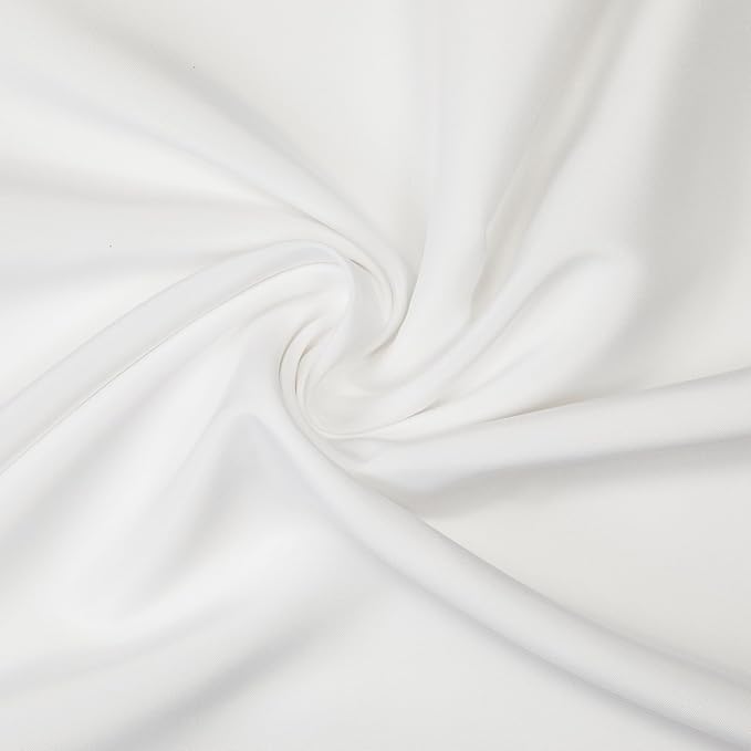 Gee Di Moda Square Tablecloth - 52 x 52 Inch White Table Cloth for Small Square or Round Tables - Heavy Duty Washable Fabric - for Buffet Table, Holiday Party, Dinner, Wedding & Baby Shower