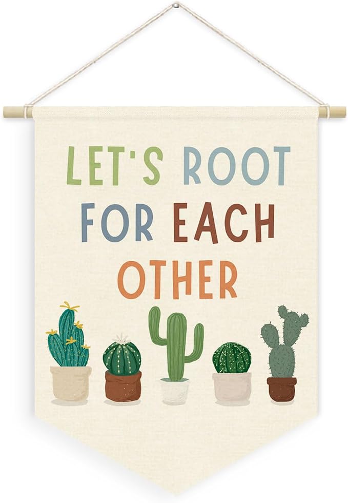 Cactus Plant Classroom Decor, Let's Root by Unknown