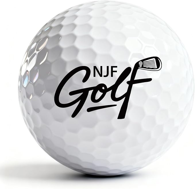 NJF Golf™ XLD Extreme Long Distance Golf Balls Soft Feel, 5 Pack 2-Piece Long Drive Low Spin Balls for Men and Women, Armor-Grade Surlyn Cover, Ultra-Power Core, High Launch 90 Compression