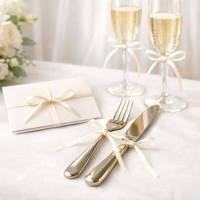 KINGLAKE Ivory Satin Ribbon - Image 6