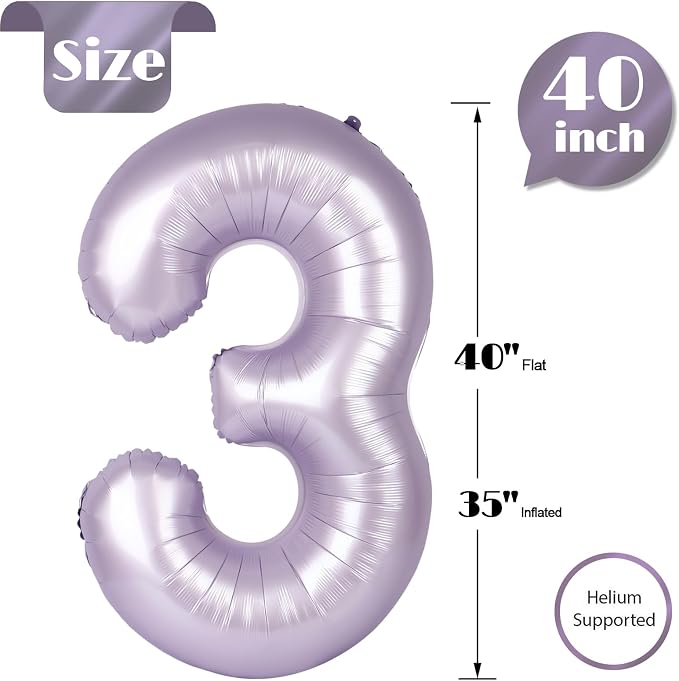 Light Purple 3 Balloon - Image 5