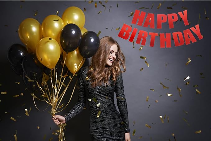 Happy Birthday Banner for Birthday Party Decorations Red - Image 7