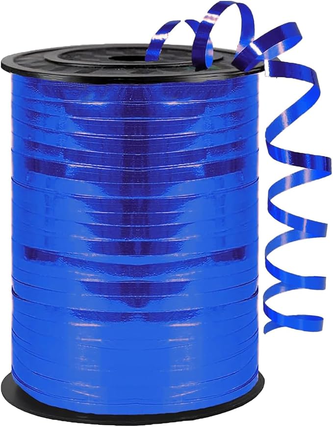 Premium Blue Curling Ribbon, 1/5" Wide x 500 Yards, by WFAUIBR
