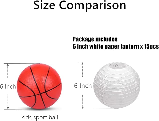 15pcs White Paper Lanterns for Outdoor Indoor Party Decoration - Image 2