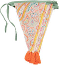 Talking Tables Yellow & Orange Boho Fabric Bunting - 10ft | Triangle Flag by TalkingTables