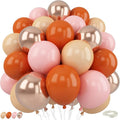 Fall Balloons Burnt Orange Pink Beige Gold Balloon by HILAVO