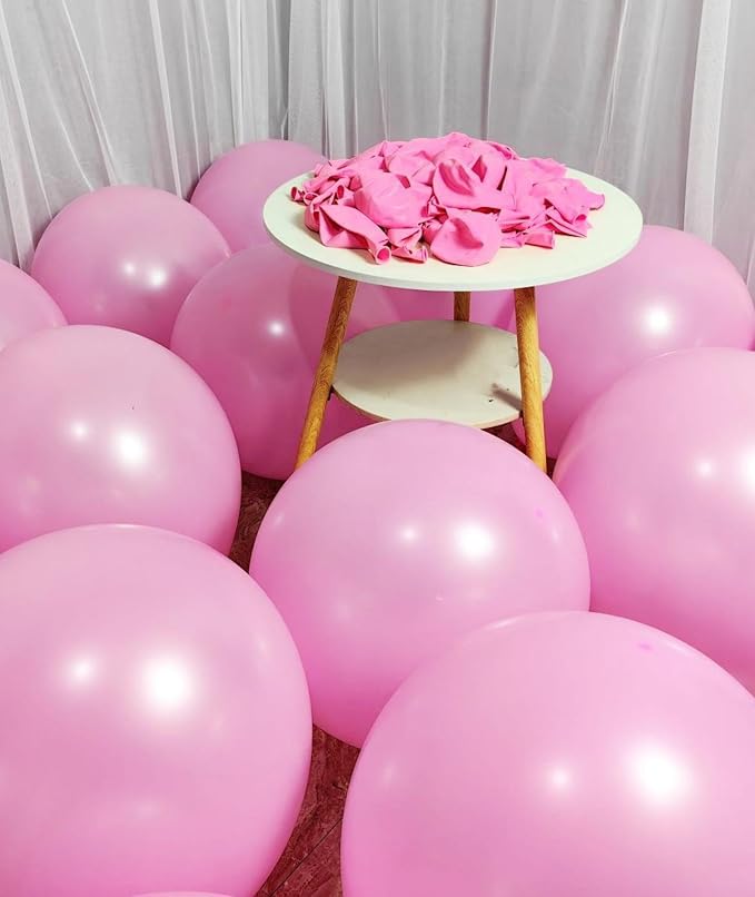 90 Pack Pink Balloons 18 Inch Pink Latex Large Balloons - Image 5