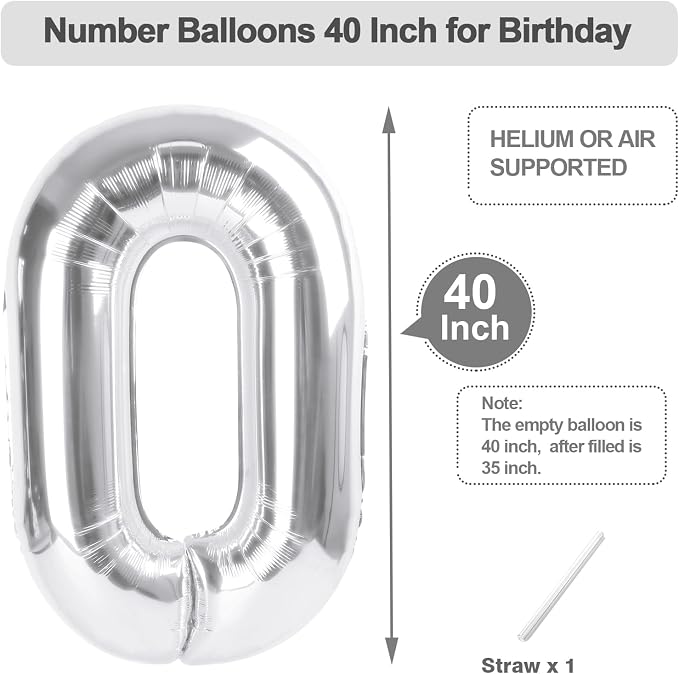 Number Balloons 40 Inch Rose Purple 9 Balloon - Image 5
