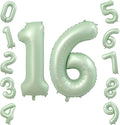 40 Inch Olive Green Number 16 Balloon by TNCDJKPA