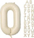 Cream O Letter Balloons, 40 Inch Letter O Balloon Beige, Helium Custom Letter by Dagelar