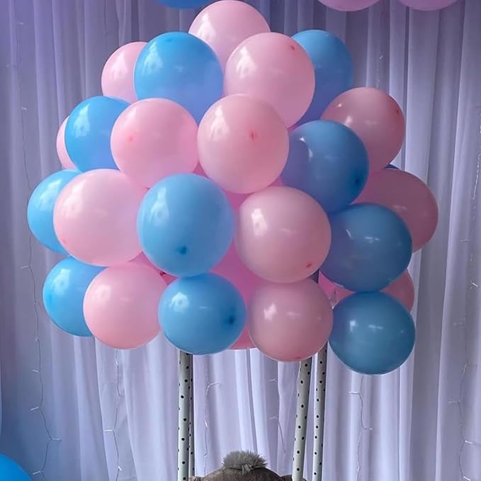 YMSZ Pink and Blue Balloons Garland Arch Kit, - Image 7