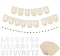 Hahafelt 125 Pcs Make Your Own Banner Kit Personalized Handmade Name Scallop by Hahafelt