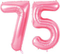 Number 75 Balloons for 75th Birthday Party Decorations, 0-100 Large No.75 by Joycard