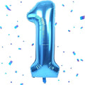 40 inch Blue Number Balloon Giant Foil Helium Balloons Blue Number 1 Balloon by Yeodong