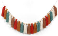 GIAUMA Burnt Orange Boho Yarn Tassel Garland by GIAUMA