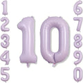 Cream Purple Number 10 Balloon 40 Inch, Foil Digit by Unknown