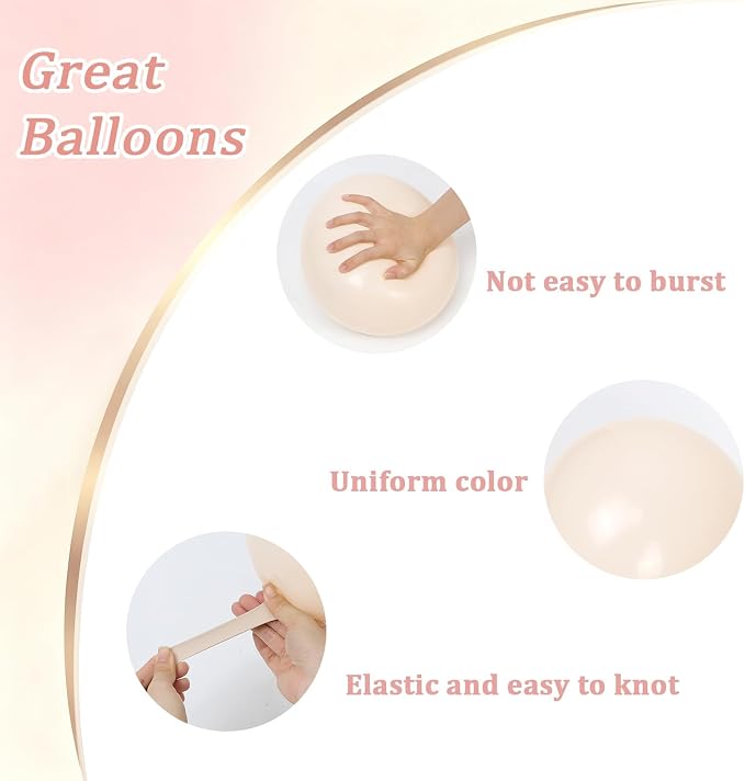 60pcs Pink and Gold Balloons 12inch - Image 3