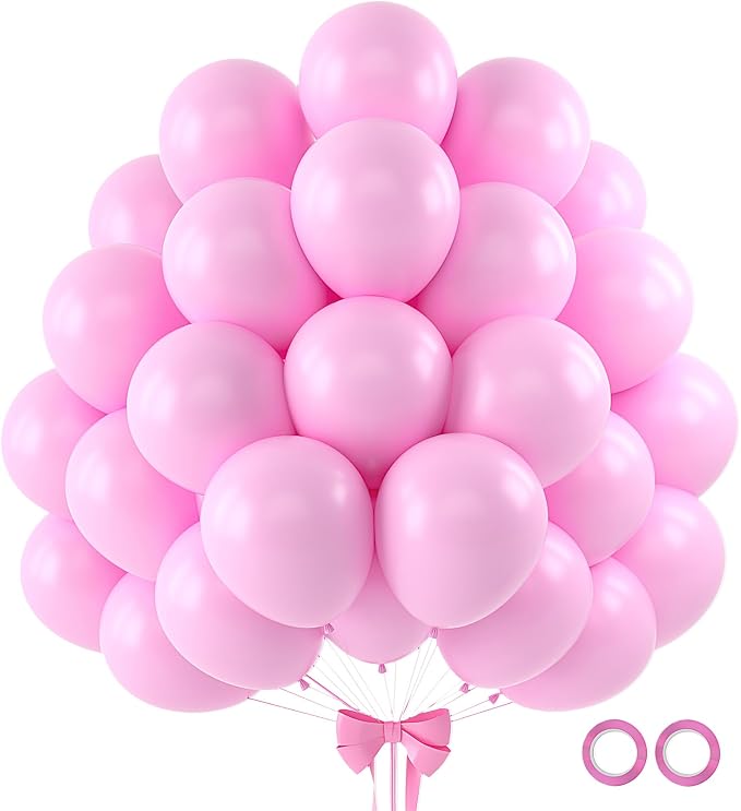 110pcs Pink Balloons 12 Inch Latex Balloon by BAIBAOXIANG