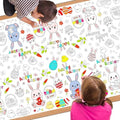 Childom 1 Pack Easter Tablecloth Coloring Tablecloth,Easter Decorations Crafts for Kids,54 x 108 Inch Disposable Paper Table Cover,Giant Coloring Poster for Gifts Games Activities Holiday Party Favors by Childom