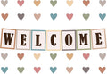 Youngever 67 pcs Confetti Pennants Welcome Bulletin Board by Youngever