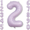 Cream Purple Number 2 Balloon 40 Inch, Foil Numeral by Unknown