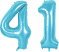 Number 41 Balloons for 41st Birthday Party Decorations, 0-100 Large No.41 by Joycard