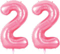 Number 22 Balloons for 22nd Birthday Party Decorations, 0-100 Large No.22 by Joycard