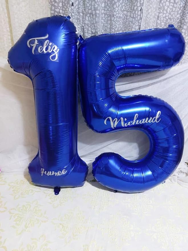 40 Balloon Number for 40th Birthday Decorations Women Men, Dark Blue | 40In - Image 5