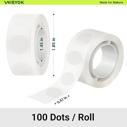 WISYOK Clear Glue Points Dots for Balloons, Removable | Double Sided, Home Decor - Image 2