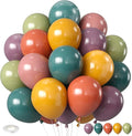Boho Rainbow Balloons, 12inch Assorted Colors Balloon Slate Dusty Blue Mustard by BIAPIAN