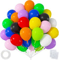 50pcs 12 Inch Premium Multicolor Rainbow Balloons | Helium Quality Colorful by OWPFJG