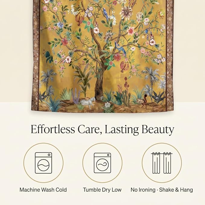 HMS Happy Memories Door Curtain, Tree of Life, 1 Panel | Rod Pocket, Thermal - Image 7