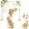 2-in-1 Dual-use Square Balloon Arch Stand Metal Wedding Backdrop Stand Party by Lrrtwer