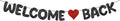 Fulmoon Pre Strung Welcome Back Glitter Banner First Day of School Party by Fulmoon