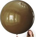 Brown Balloons 9pcs 36 Inch Extra Large Big Jumbo Giant Dark Brown Boho Neutral by Kawkalsh