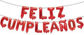 ZHENGYE Red Letter Feliz Cumpleanos Balloon Happy Birthday Balloons Banner Red by ZHENGYE