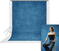 UrcTepics 8×10 ft Blue Fabric Photo Backdrops, Classic Abstract Texture Backdrop by UrcTepics