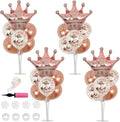 TONIFUL Table Centerpiece Balloons Stand Kit Include Rose Gold Latex Confetti by TONIFUL