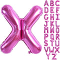 TONIFUL 40 Inch Large Rose Red Letter X Balloon by TONIFUL