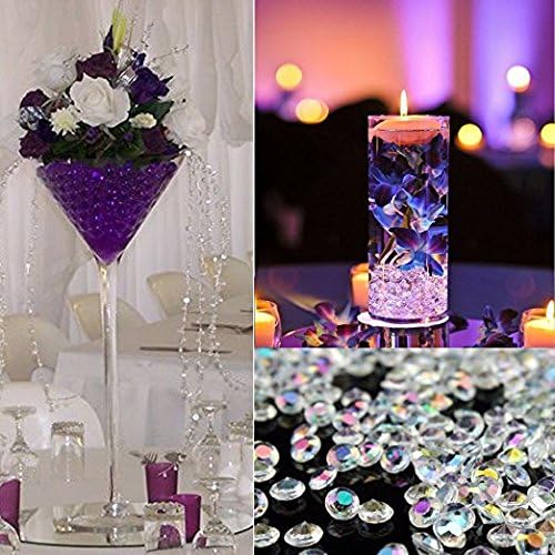 10000 pcs/Pack Wedding Table Scatter Confetti Crystals Acrylic Diamonds Vase Fillers 4.5 mm Rhinestones for Wedding, Bridal Shower, Vase Beads Decorations (Medium Blue)