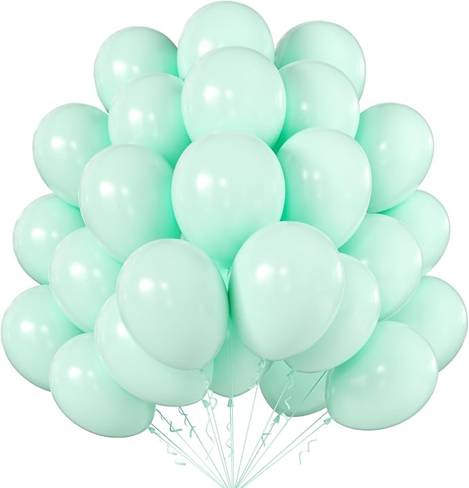 12 Inch Pastel Green Balloons, Baby Shower, Graduate Party Decorations by KALOR