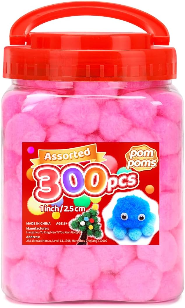 IOOLEEM Light Pink Pom Poms, Pom Poms by IOOLEEM